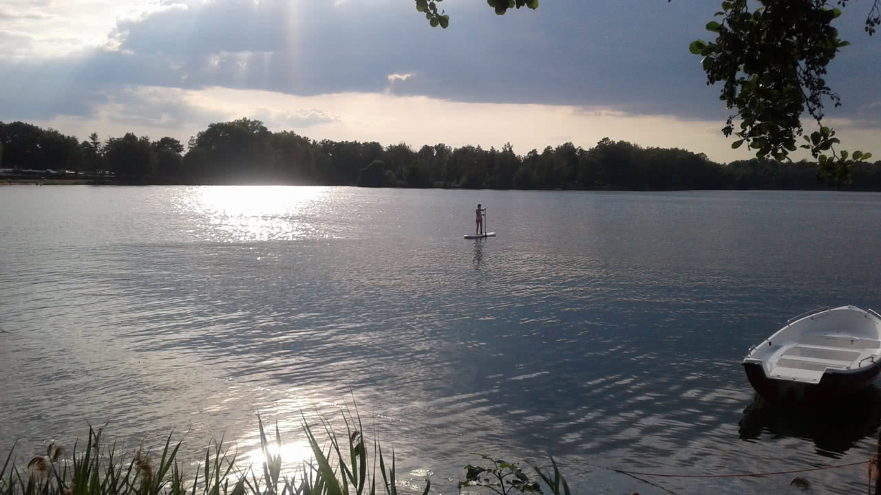 Paddeln auf dem Kiebitzer See Paddeln auf dem Kiebitzer See